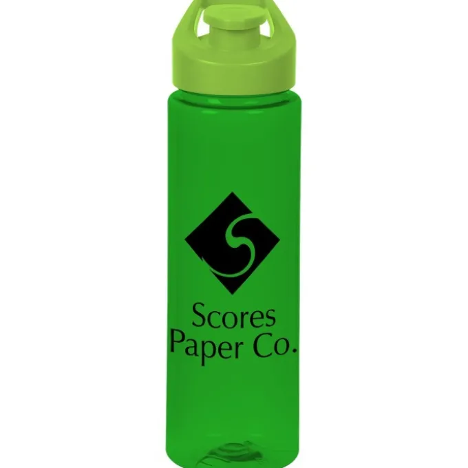Colorful Bottle with Flip Lid - 24 oz