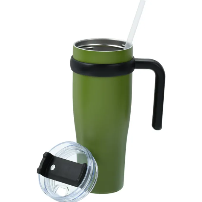 Colorful Buda Mug with Straw - 30 oz.