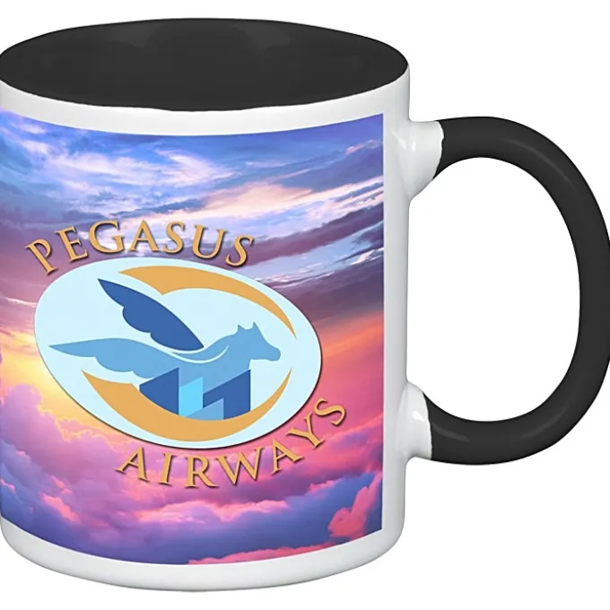 Color Handle Ceramic Mug - 11 oz - Full Color