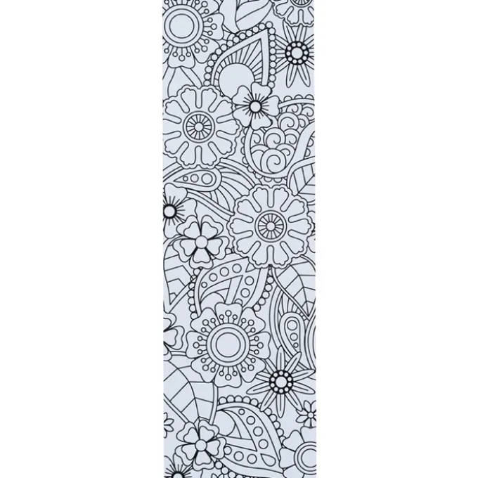 Coloring Bookmark - Floral