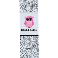 Coloring Bookmark - Floral