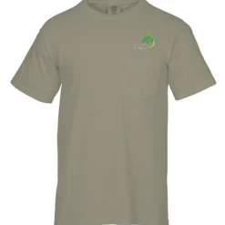 Comfort Colors Garment-Dyed 6.1-oz Pocket T-Shirt - Embroidered