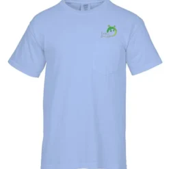 Comfort Colors Garment-Dyed 6.1-oz Pocket T-Shirt - Embroidered