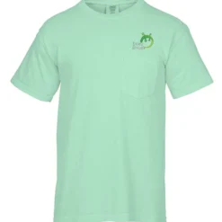 Comfort Colors Garment-Dyed 6.1-oz Pocket T-Shirt - Embroidered