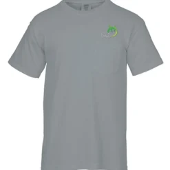 Comfort Colors Garment-Dyed 6.1-oz Pocket T-Shirt - Embroidered