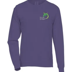 Comfort Colors Garment-Dyed 6.1-oz LS T-Shirt - Embroidered