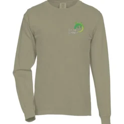 Comfort Colors Garment-Dyed 6.1-oz LS T-Shirt - Embroidered