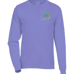 Comfort Colors Garment-Dyed 6.1-oz LS T-Shirt - Embroidered