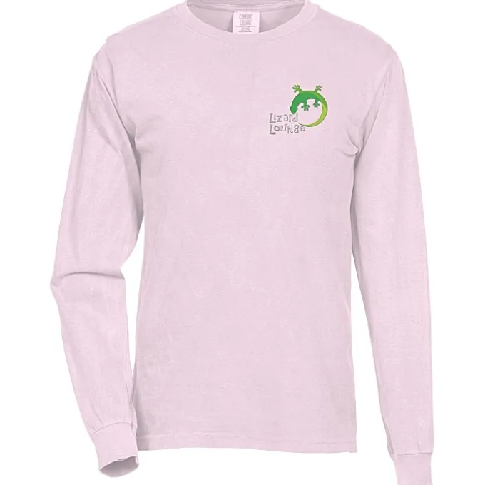 Comfort Colors Garment-Dyed 6.1-oz LS T-Shirt - Embroidered