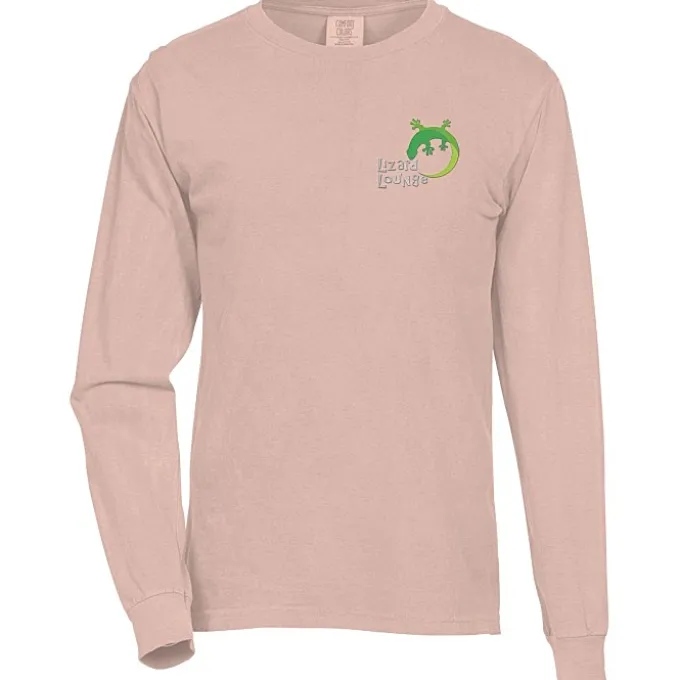 Comfort Colors Garment-Dyed 6.1-oz LS T-Shirt - Embroidered