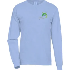 Comfort Colors Garment-Dyed 6.1-oz LS T-Shirt - Embroidered