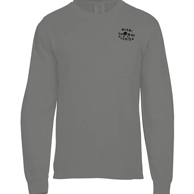 Comfort Colors Garment-Dyed 6.1-oz LS Pocket T-Shirt - Screen