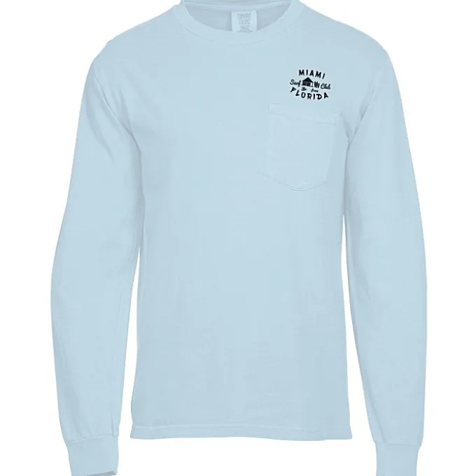 Comfort Colors Garment-Dyed 6.1-oz LS Pocket T-Shirt - Screen
