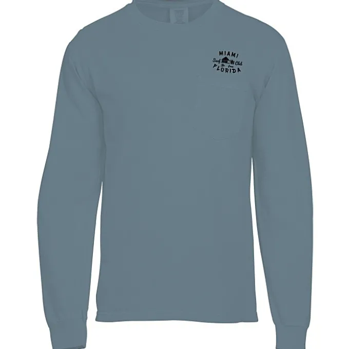 Comfort Colors Garment-Dyed 6.1-oz LS Pocket T-Shirt - Screen