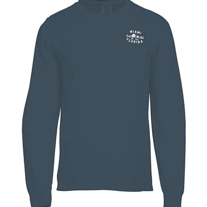 Comfort Colors Garment-Dyed 6.1-oz LS Pocket T-Shirt - Screen