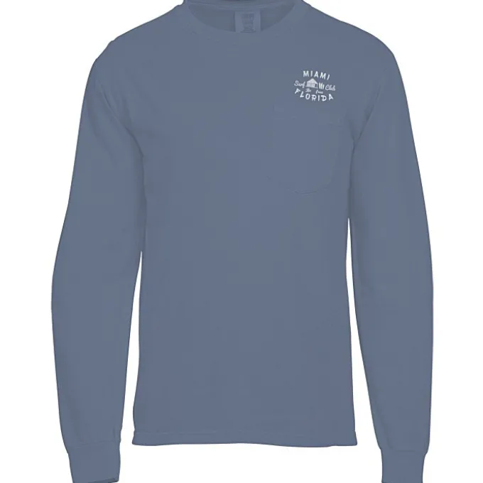 Comfort Colors Garment-Dyed 6.1-oz LS Pocket T-Shirt - Screen