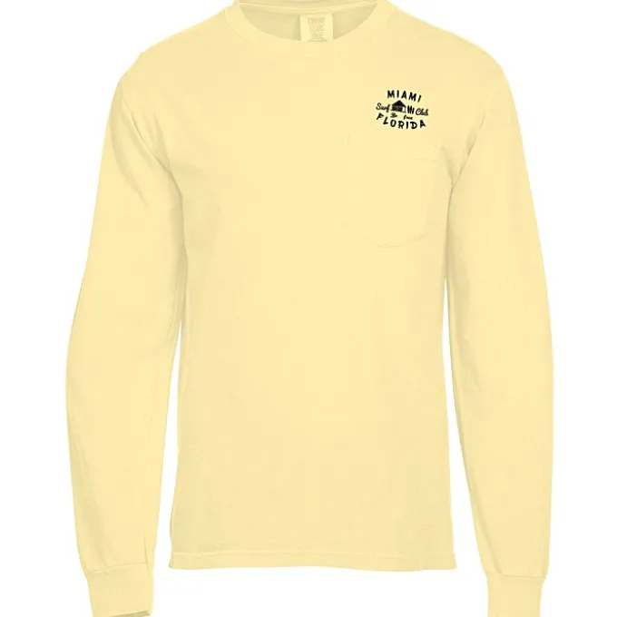 Comfort Colors Garment-Dyed 6.1-oz LS Pocket T-Shirt - Screen