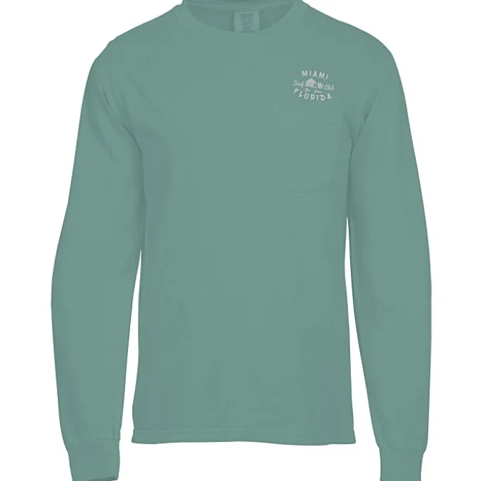 Comfort Colors Garment-Dyed 6.1-oz LS Pocket T-Shirt - Screen