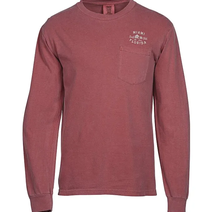 Comfort Colors Garment-Dyed 6.1-oz LS Pocket T-Shirt - Screen