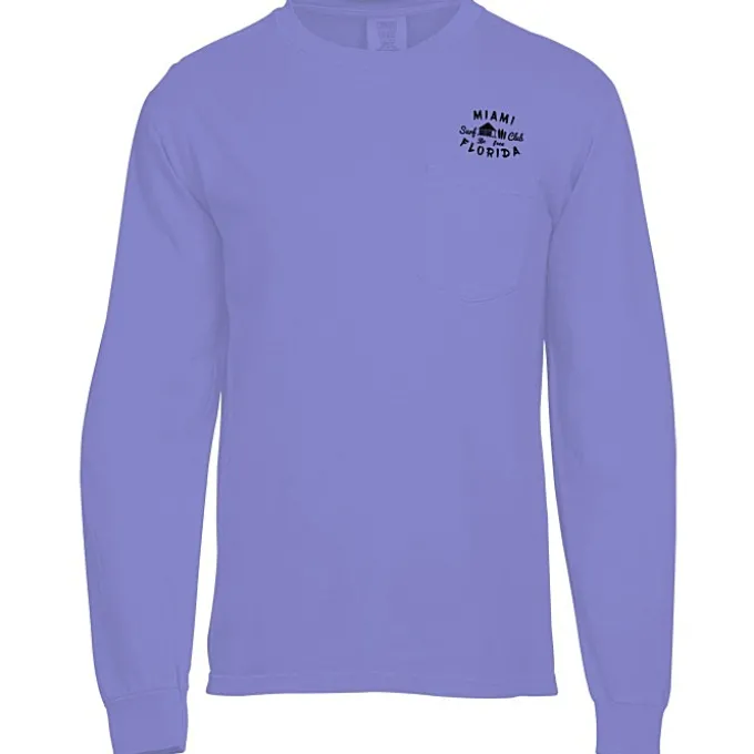 Comfort Colors Garment-Dyed 6.1-oz LS Pocket T-Shirt - Screen