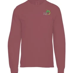 Comfort Colors Garment-Dyed 6.1-oz LS Pocket T-Shirt - Embroidered