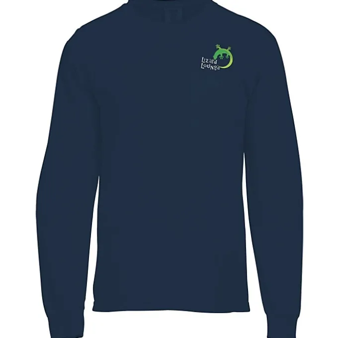 Comfort Colors Garment-Dyed 6.1-oz LS Pocket T-Shirt - Embroidered