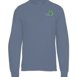 Comfort Colors Garment-Dyed 6.1-oz LS Pocket T-Shirt - Embroidered