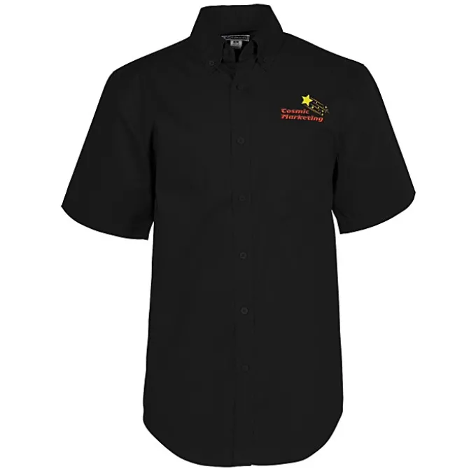 Comfort Stretch Short Sleeve Poplin Shirt - Men's