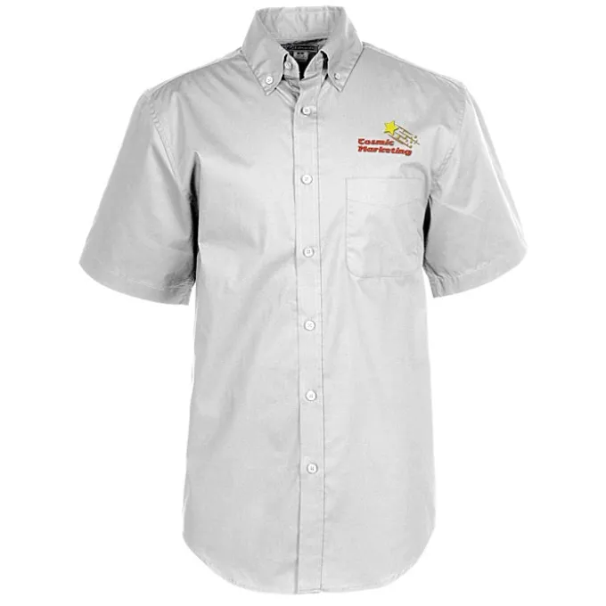 Comfort Stretch Short Sleeve Poplin Shirt - Men's