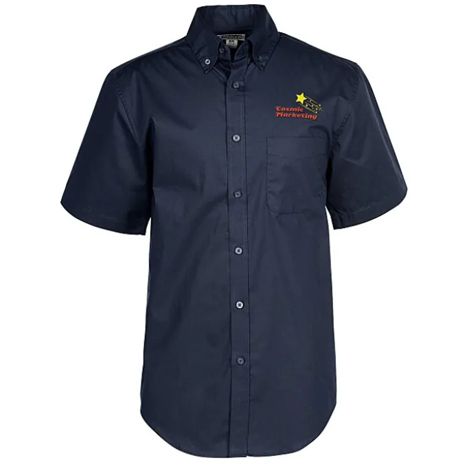 Comfort Stretch Short Sleeve Poplin Shirt - Men's