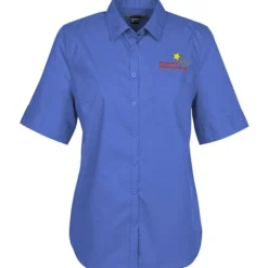 Comfort Stretch Short Sleeve Poplin Shirt - Ladies'