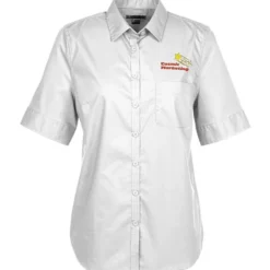 Comfort Stretch Short Sleeve Poplin Shirt - Ladies'