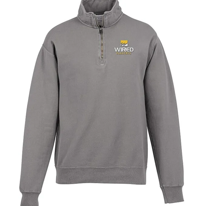 ComfortWash Fleece 1/4-Zip Pullover - Embroidered