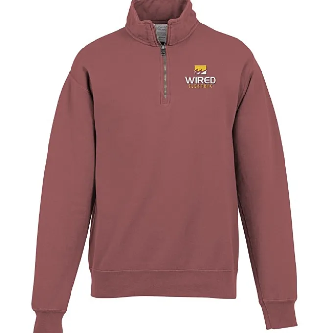 ComfortWash Fleece 1/4-Zip Pullover - Embroidered