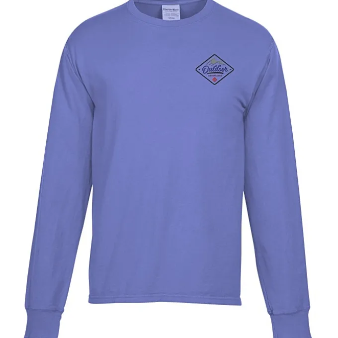 ComfortWash Garment-Dyed LS Tee - Embroidered