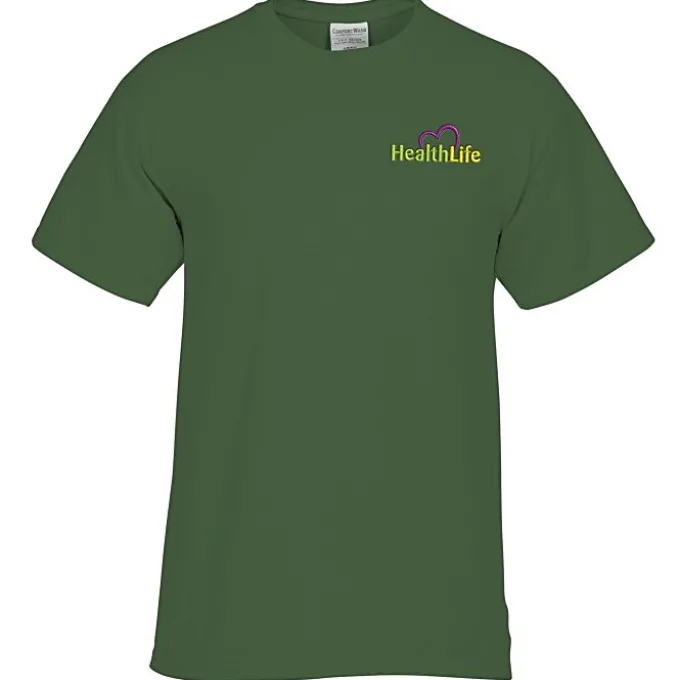ComfortWash Garment-Dyed Tee - Embroidered