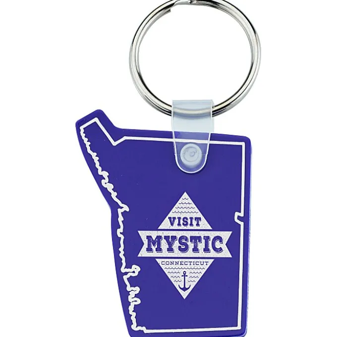 Connecticut Soft Keychain - Opaque