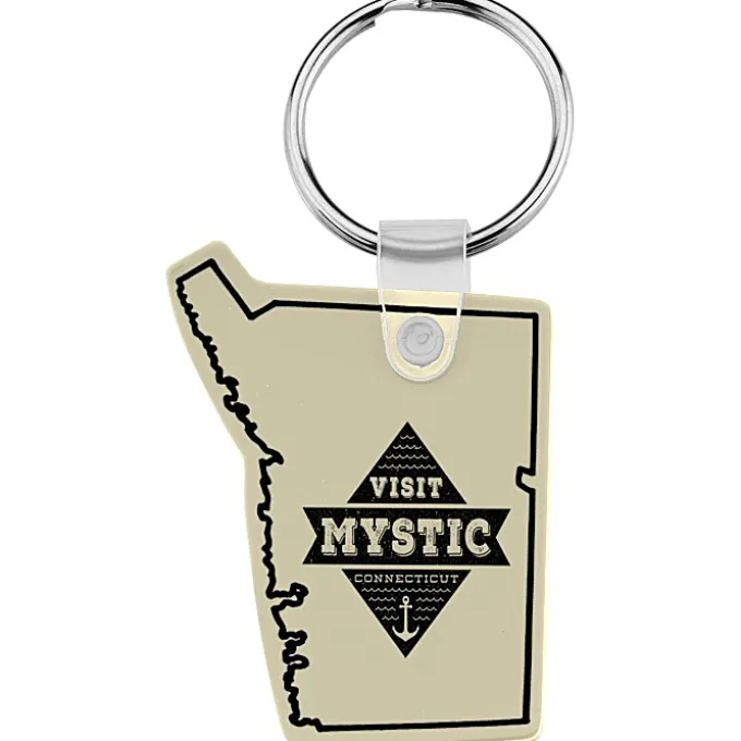 Connecticut Soft Keychain - Opaque