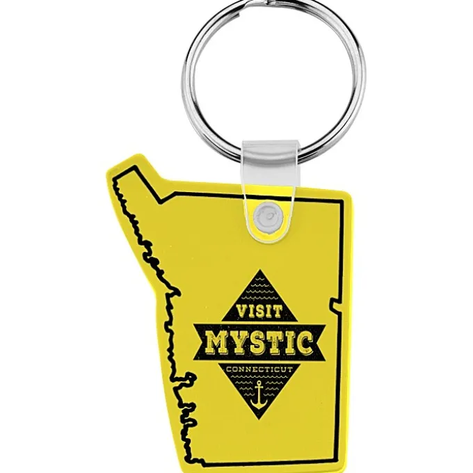 Connecticut Soft Keychain - Opaque