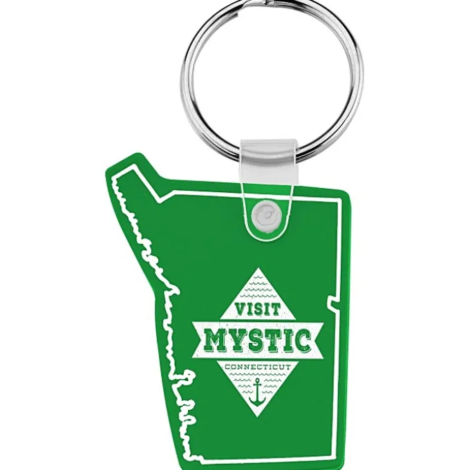 Connecticut Soft Keychain - Opaque