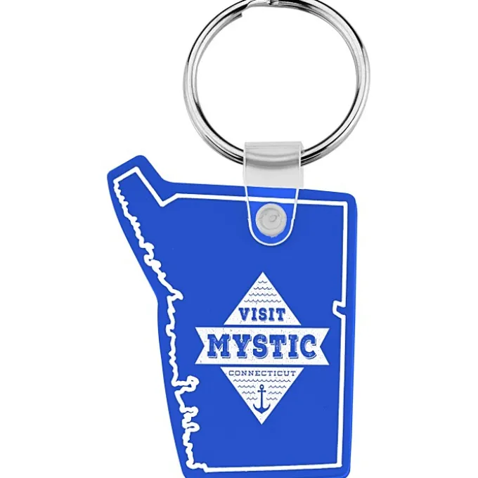 Connecticut Soft Keychain - Opaque