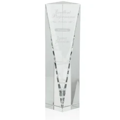Conquest Crystal Tower Award - 10 inches