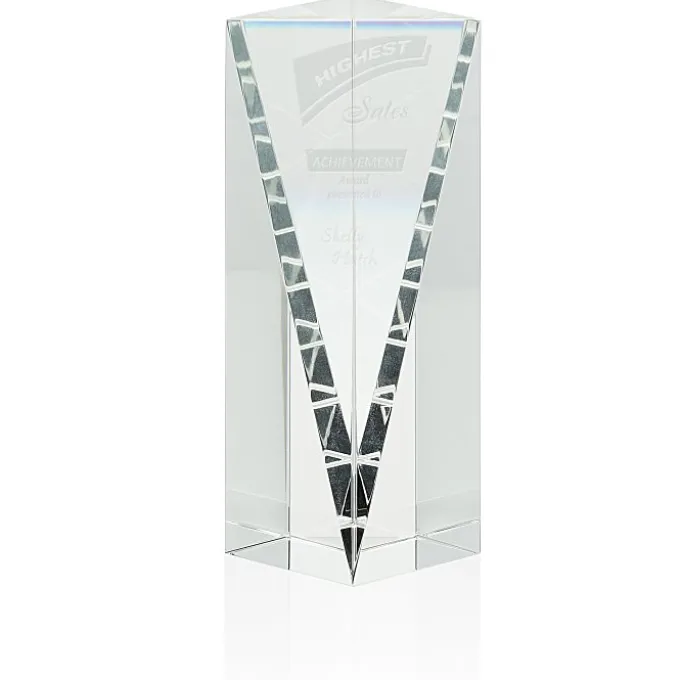 Conquest Crystal Tower Award - 6 inches