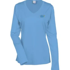 Contender Athletic LS V-Neck T-Shirt - Ladies' - Embroidered - 24 hr