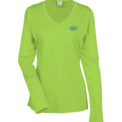 Contender Athletic LS V-Neck T-Shirt - Ladies' - Embroidered - 24 hr