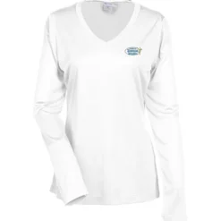 Contender Athletic LS V-Neck T-Shirt - Ladies' - Embroidered - 24 hr
