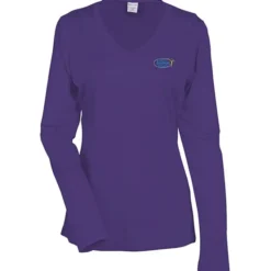 Contender Athletic LS V-Neck T-Shirt - Ladies' - Embroidered - 24 hr