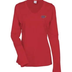 Contender Athletic LS V-Neck T-Shirt - Ladies' - Embroidered - 24 hr