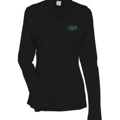 Contender Athletic LS V-Neck T-Shirt - Ladies' - Embroidered - 24 hr
