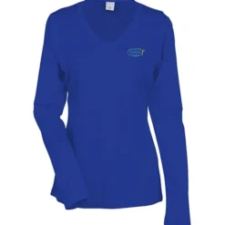 Contender Athletic LS V-Neck T-Shirt - Ladies' - Embroidered - 24 hr